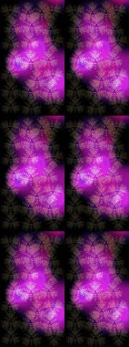 Retro tarzı doku, soyut kış elementleri. Kar taneleri tasarımı. Son moda kar taneleri ve elementler onun kartlarını gösteriyor. Süper tasarım posteri, kapak, siyah, mor ve mor renkli kart tasarımı.