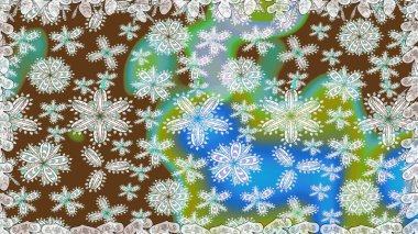 Kahverengi renkli çiçekler. Kusursuz çiçek deseni duvar kâğıdı olarak kullanılabilir. Raster illüstrasyonu.