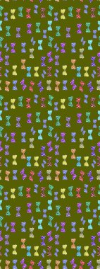 Doğa kelebeğinin yüksek kalitesi. Su rengi filtre etkisinde yeşil ve nötr resimler. Raster illüstrasyonu. Klasik tarzda..