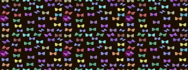 Tropikal temalı kelebek deseni. Gri ve nötr renklerde sevimli kelebek çizimi deseni. Tekstil, duvar kâğıtları, web sayfası arkaplanları ve yüzey dokuları için mükemmel. Raster illüstrasyonu.