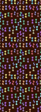 Sevimli kelebekler. Raster geleneksel halk güzel dekoru kahverengi ve nötr arka plan kıyafet tasarımı için.