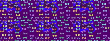 Mor ve mor lekeli güzel kelebek kumaşı dokusu. Bahar Kelebeği teması. Duvar kağıdı için böcek dokusunun tekrarı. Raster illüstrasyonu.