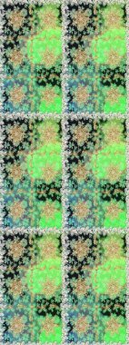 Barok tarzında kusursuz bir doğulu süsü. Geleneksel altın sarısı desenli yeşil renkli ve altın elementli.