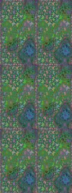 Şirin Raster çizimi. Web sayfası geçmişleri, duvar kağıtları, tekstil ve yüzey dokuları için mükemmel. Kelebekler, yeşil ve mavi renklerde kusursuz desenler çizerler..