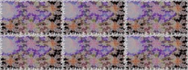 Sevimli çiçek raster deseni. Gri renkli çiçekler. Renkli Yaz Temalı Kusursuz Arkaplan. Düz Çiçek Elementleri Tasarımı.