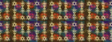 Yılbaşı kış tasarımı için renkli kar taneleri. Elle çizilmiş kartanesi karalaması. Raster illüstrasyonu.