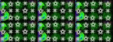 Raster illüstrasyonu. Kar taneli, yeşil, siyah ve mavi renkler. Raster Noel soyut renkli arkaplan ve tatlı kar tanesi.