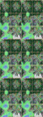 Renkli Bahar Temalı Kusursuz Arkaplan. Düz Çiçek Elementleri Tasarımı. Sevimli çiçek raster deseni. Yeşil renkte çiçekler.