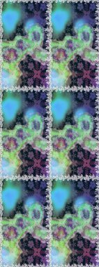 Mavi renkli çiçekler. Kusursuz çiçek deseni duvar kâğıdı olarak kullanılabilir. Raster illüstrasyonu.