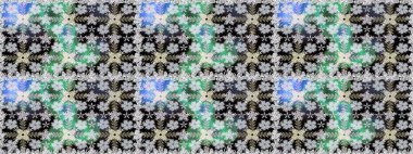 Şatafatlı bahar bahçesi dokusu. Raster illüstrasyonu. Çiçek deseni. Gri renklerde çiçeksiz. Gri renkli çiçekler.