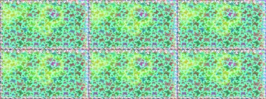 Kusursuz desen. Mavi ve yeşil arka planda kelebekler. Kağıt, kumaş ve ambalaj için uygun. Raster..