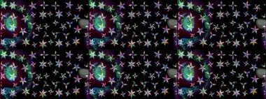 Elle boyanmış suluboya resim çizimleri, çiçekler ve bitkiler. Siyah renkte çiçekler.