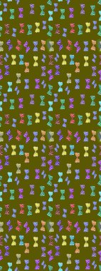 Sevimli kelebekler. Raster geleneksel halk güzel dekoru kahverengi ve nötr arka plan kıyafet tasarımı için.