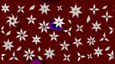 Küçük çiçekte güzel bir çiçek deseni var. Raster deseni. Çiçekli çiçek deseni, suluboya..