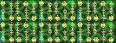 Kar tanesi kışı yeşil, sarı ve mavi renklerde yalıtılmış. Raster illüstrasyonu. Noel tasarımı için. Yeni yıl tabelası. Yeşil, sarı ve mavi ikon silueti. Kutlamanın sembolü.