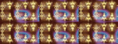 Snowflakes desen. Kar taneleri arka plan. Raster resim. Kar tanesi süs desen. Düz renkli arka plan üzerinde izole kar taneleri tasarımını.