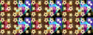 Desen snowflakes.raster Noel soyut renkli arka plan ile düşen kar tanesi. Raster illüstrasyon.