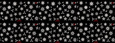 Çiçekler suluboya eskiz deseni. Raster Stili kumaş deseni.