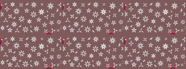 Suluboya, elle çizilmiş. Eskiz arkaplan modeli. Raster hisseleri. Kahverengi üzerine çiçekler.