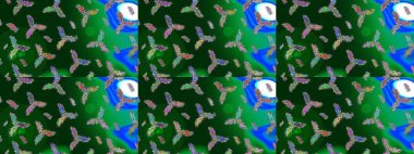 Noel doodle desen kar taneleri, raster arka plan ile. Raster illüstrasyon.