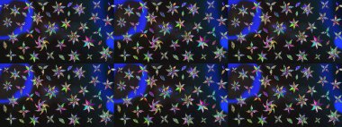 Küçük çaplı çiçeklerdeki basit şirin desenler. Tekstil veya kitap kapakları, imalat, duvar kağıtları, baskı, hediye paketi ve yapıştırma kitabı için çiçek eskizi geçmişi. Raster illüstrasyonu.