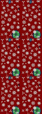 Çiçek kompozisyonu, el boyası, hassas şablon. Sevgililer günü ve tebrik kartı konsepti için şık bir davetiye. Üst manzara, yumuşak stil. Kırmızı renkte manzaralı çiçek deseni.