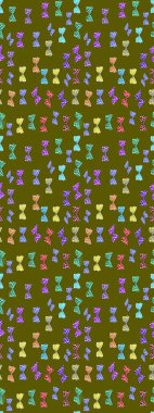 Kahverengi ve nötr arka planda uçan güzel kelebek. Doğadaki güzellik. Kumaş, tekstil, baskı ve davetiye örnekleri. Çizim kalıbı. Raster..