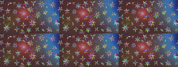 Güzel kumaş deseni. Raster illüstrasyonu. Hoş bir çiçek geçmişi var. Küçük çiçekte çizim deseni.