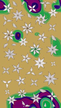 Sabıka fotoğraflarında, bebek kıyafetlerinde, duvar kâğıtlarında, paket kutularında falan kullanılabilir. Zarif, parlak ve eskiz sarı ve nötr çiçek deseni tasarımı.