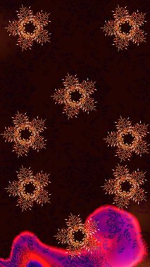 Raster illüstrasyonu. Örtü, poster, tişört ya da dövme için şablon. Yetişkin sanat terapisi için kış boyama sayfaları. El yapımı stres önleyici kar tanesi..