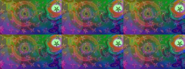 Kızılderili desenli desenli desenli şal deseni. Etnik Mandala süsü. Raster Henna dövme stili. Tekstil, tebrik kartı, boyama kitabı, telefon kılıfı baskısı için kullanılabilir.