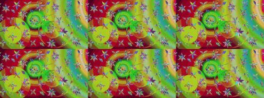 Modaya uygun kumaş deseni. Tony 'nin kumaş kalıbını çiz. Raster illüstrasyonu. Küçük çiçekte sevimli çiçek deseni var..