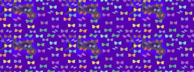 Mor ve nötr renklerdeki renkli kelebeklerin eskiz arkaplanı. Tekstil, duvar kâğıtları, web sayfası arkaplanları ve yüzey dokuları için mükemmel. Raster illüstrasyonu.