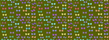 Raster Kelebekleri deseni. Soyut eskiz arka planı. Yeşil ve nötr renklerde resimler, tropik kelebekleri de beraberinde getirir. Duvar kağıtları, web sayfası arkaplanları, yüzey dokuları, tekstil için mükemmel..