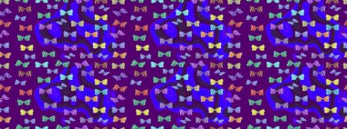 Kelebek. Mor ve menekşe arkaplanda izole edilmiş web tasarımı için renk çizgisi raster seti. Çizim.