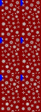 Kırmızı ve nötr renklerde parlak çiçekli halı deseni.