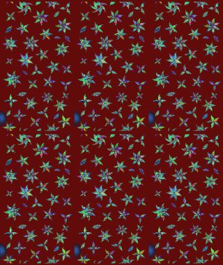 Hediye ambalaj kağıdı, tebrik kartları, posterler ve pankart tasarımı. Raster düz çiçek çizim deseni. Kırmızı renkte çiçekler.