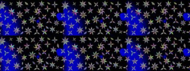 Hediye ambalaj kağıdı, tebrik kartları, posterler ve pankart tasarımı. Raster düz çiçek çizim deseni. Siyah renkte çiçekler.