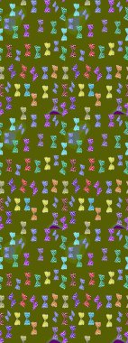 Renkli kelebekler. Çizim kalıbı. Web sayfası geçmişleri, duvar kağıtları, tekstil ve yüzey dokuları için mükemmel. Raster illüstrasyonu.