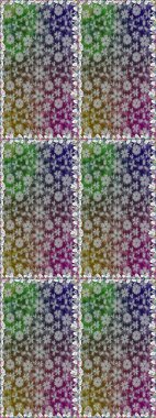 Raster illüstrasyonu. Çiçek arkaplan. Gri renkli şirin tekstil tarzında. Çiçek duvar kâğıdı. Renkli, pürüzsüz desen.