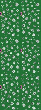 Parlak renkli çiçekli ve yeşil yapraklı harika bir çiçek deseni. Moda baskıları için zarif bir şablon. Modern çiçek arkaplanı. Halk stili.