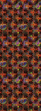 Suluboya çizim kalıbı. Dekorasyon ve tasarım için güzel bir desen. Moda baskısı. Çiçeğin suluboya çizimlerinin mükemmel deseni. Eski model. Raster illüstrasyonu.