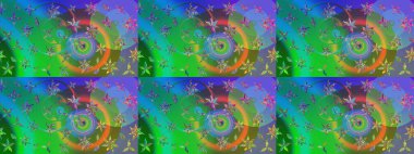 Çiçekli eskiz arkaplanı. Çocuk stili. Renkli Bahar Teması eskiz kalıbı. Düz Çiçek Elementleri Tasarımı.