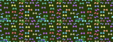 El çizimi, suluboya desenli kelebeklerin çizimi. Yeşil ve nötr renklerde bir resim. Raster illüstrasyonu. Klasik tarzda..