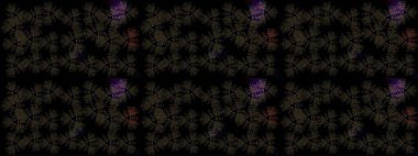 Noel siyahı, gri ve kahverengiler. Sihirli siyah, gri ve kahverengi tatil soyut arka plan yıldız ve düşen kar taneleri. Raster illüstrasyonu.