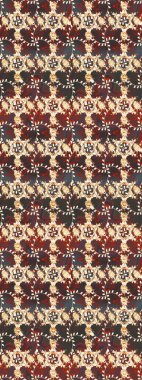 Çiçek desenli raster, kahverengi, gri ve bej renkli grafik desenli soyut raster arkaplan. Modern stil dokusu.