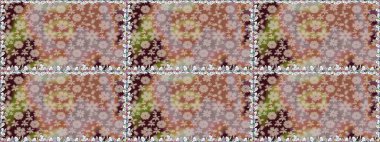 Güzel kumaş deseni. Raster illüstrasyonunda kusursuz çiçek deseni. Düz Çiçek Elementleri Tasarımı. Renkli Bahar Teması Kusursuz Arkaplan.