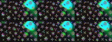 Elle boyanmış suluboya resim çizimleri, çiçekler ve bitkiler. Gri renkli çiçekler.