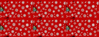 Çiçekli karalama şeklinde Raster çiçek deseni. Nazik, sevimli çiçek arkaplanı. Kırmızı renkte çiçekler.