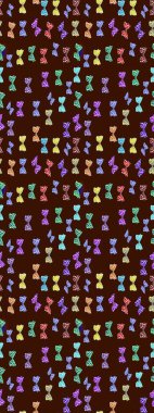 Kelebek yineleme dokusunun güzel çizimi karşıtlık katmanında izole edilmiş. Doğa kelebeği temayı kahverengi ve nötr renklerle tekrarlıyor. Korunmak için vahşi yaşam böcekleri için arka plan. Raster illüstrasyonu